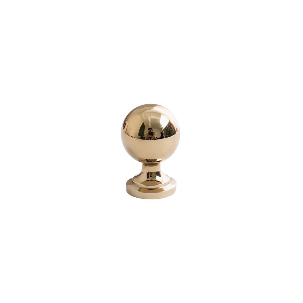 Brass Cabinet Knobs & Pull Bars, Classic Kitchen & Dresser Cabinet Hardware, Tapered Spindle Finials, Set of 2 Pieces, 1-6.2in