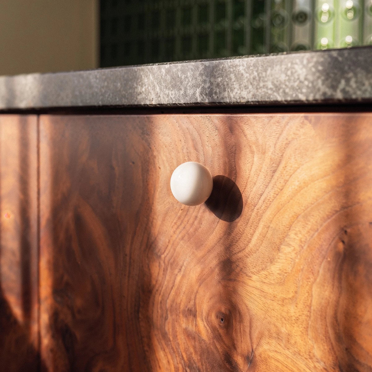 Translucent Crystal Ball Cabinet Knobs, Modern Kitchen & Kids Wardrobe Hardware, 2 Screw Lengths, Set of 2, 0.94in