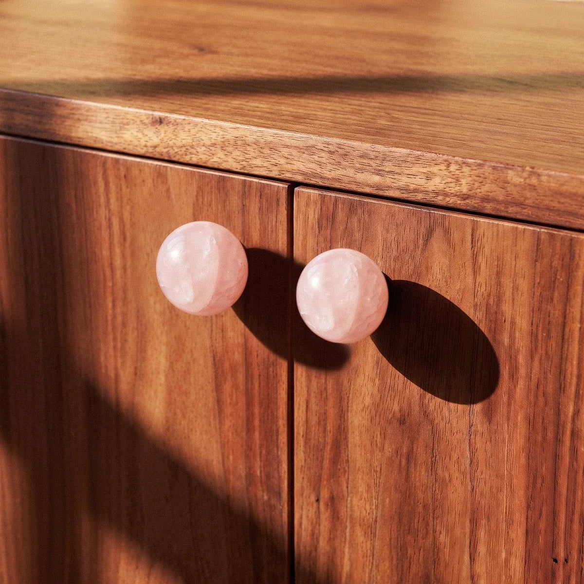 Translucent Crystal Ball Cabinet Knobs, Modern Kitchen & Kids Wardrobe Hardware, 2 Screw Lengths, Set of 2, 0.94in