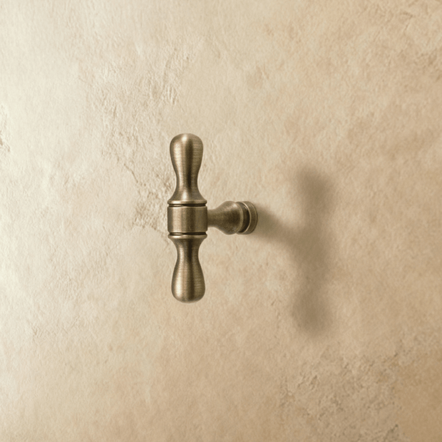 Antique Brass Cabinet Knobs & Drawer Pulls, Vintage Kitchen & Bathroom Hardware, Rust-Resistant Finish, Set of 2 Pieces, 0.7-12.6in