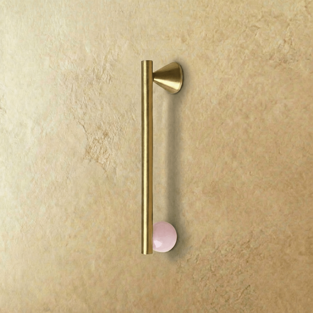 Crystal Ball Cabinet Knobs & Drawer Pulls, Modern Kitchen & Bathroom Hardware, Rust-Resistant Brass Surface, Set of 2, 2.2-7.6in