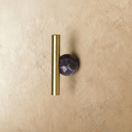 Crystal Ball Cabinet Knobs & Drawer Pulls, Modern Kitchen & Bathroom Hardware, Rust-Resistant Brass Surface, Set of 2, 2.2-7.6in
