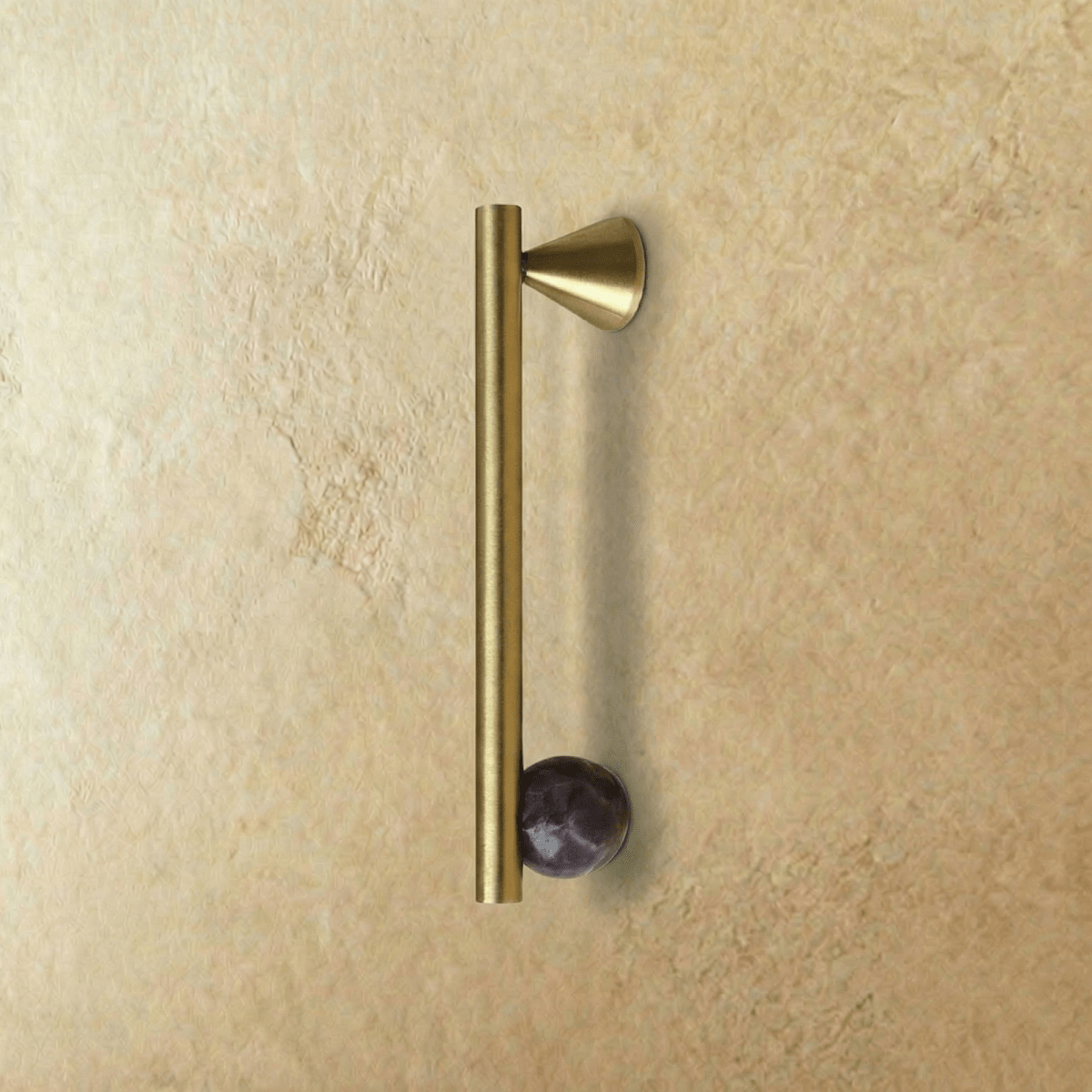 Crystal Ball Cabinet Knobs & Drawer Pulls, Modern Kitchen & Bathroom Hardware, Rust-Resistant Brass Surface, Set of 2, 2.2-7.6in