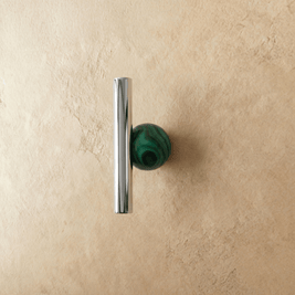 Crystal Ball Cabinet Knobs & Drawer Pulls, Modern Kitchen & Bathroom Hardware, Rust-Resistant Brass Surface, Set of 2, 2.2-7.6in