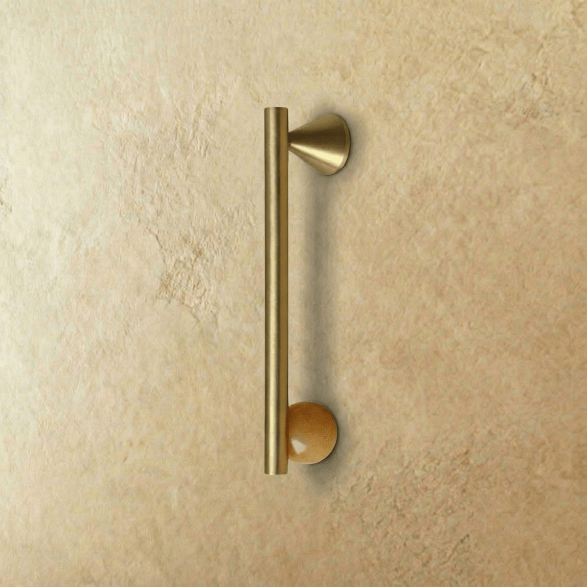 Crystal Ball Cabinet Knobs & Drawer Pulls, Modern Kitchen & Bathroom Hardware, Rust-Resistant Brass Surface, Set of 2, 2.2-7.6in