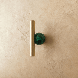 Crystal Ball Cabinet Knobs & Drawer Pulls, Modern Kitchen & Bathroom Hardware, Rust-Resistant Brass Surface, Set of 2, 2.2-7.6in