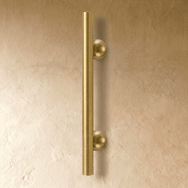 Premium Brass Cabinet Knobs & Drawer Pulls, Modern Kitchen & Wardrobe Hardware, Brass & Bronze Finish, Set of 2, 0.7-7.5in