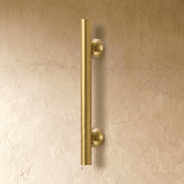 Premium Brass Cabinet Knobs & Drawer Pulls, Modern Kitchen & Wardrobe Hardware, Brass & Bronze Finish, Set of 2, 0.7-7.5in