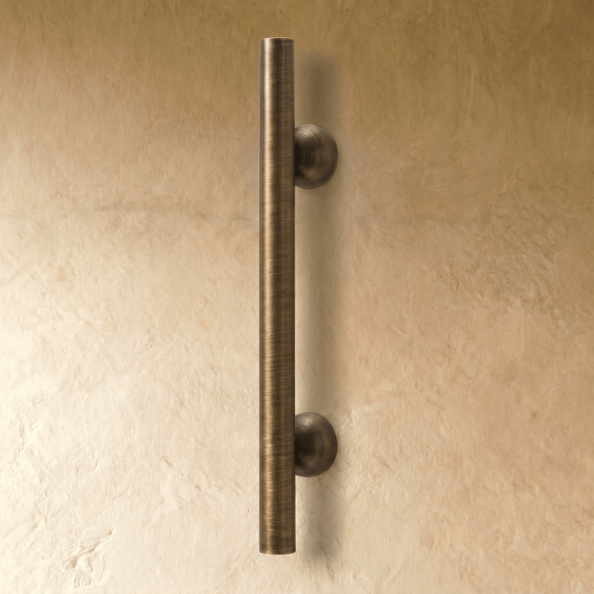 Premium Brass Cabinet Knobs & Drawer Pulls, Modern Kitchen & Wardrobe Hardware, Brass & Bronze Finish, Set of 2, 0.7-7.5in