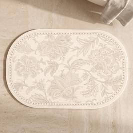 LOES: Sneldrogende Absorberende Badmat – Vintage Ruit - Volsani