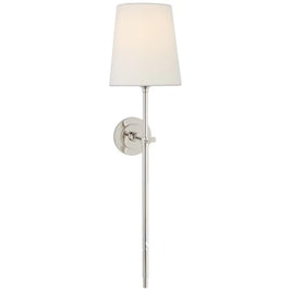 LOTTE: Wandlamp met Stoffen Kap (Messing) - Volsani