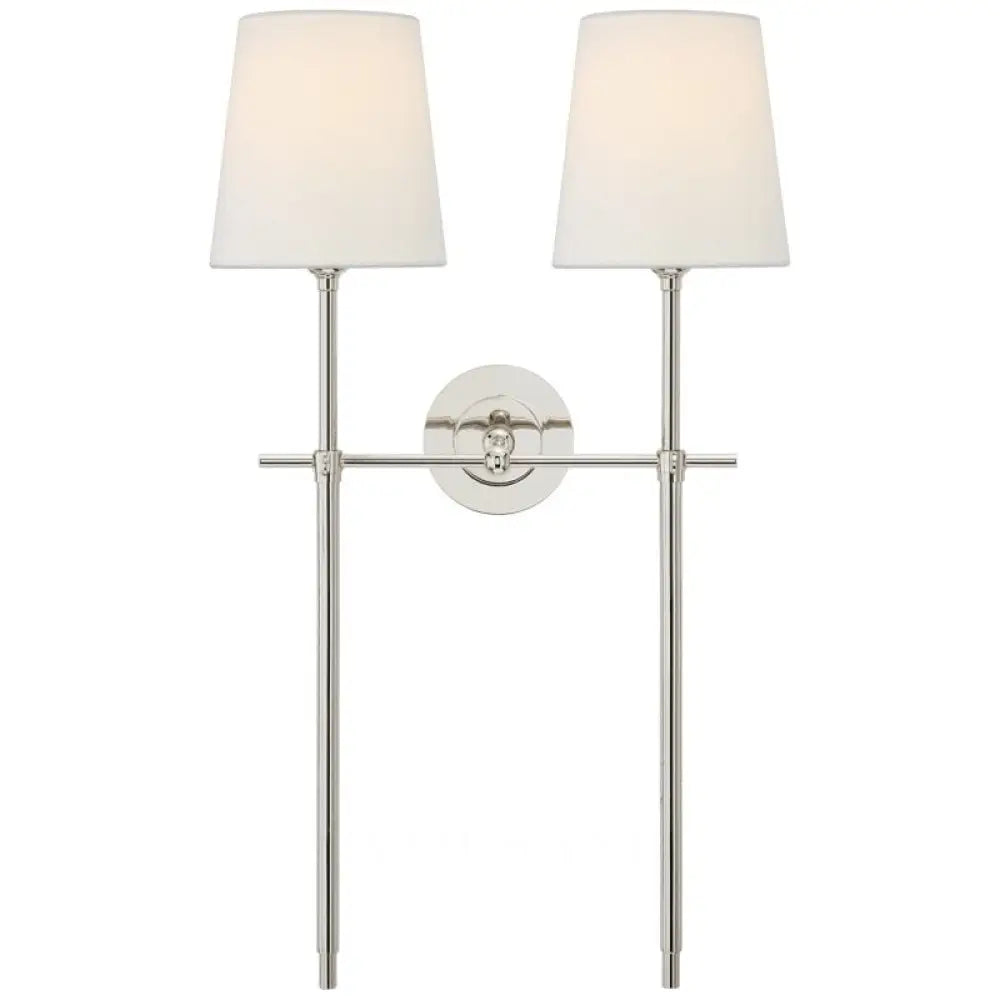 LOTTE: Wandlamp met Stoffen Kap (Messing) - Volsani