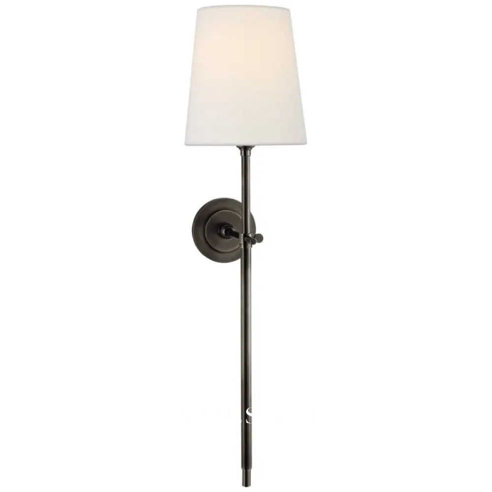 LOTTE: Wandlamp met Stoffen Kap (Messing) - Volsani
