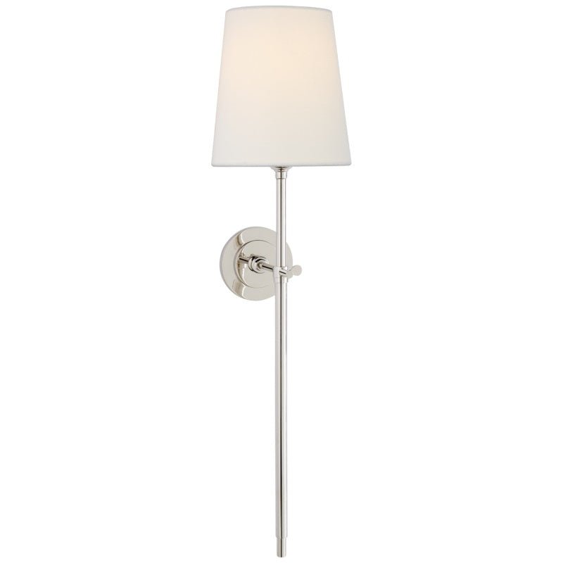 LOTTE: Wandlamp met Stoffen Kap (Messing) - Volsani