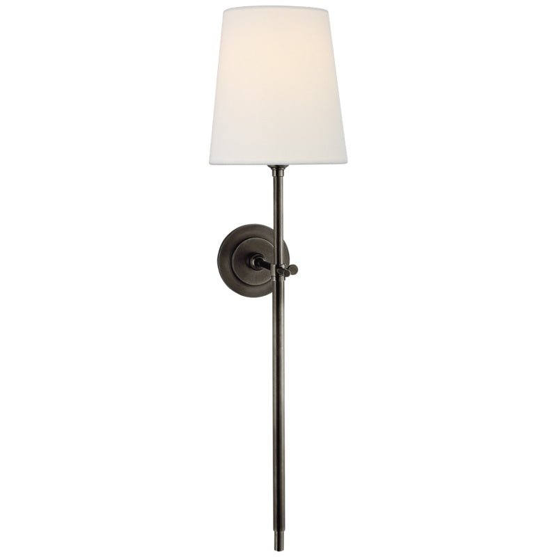 LOTTE: Wandlamp met Stoffen Kap (Messing) - Volsani