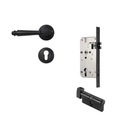 Louter Handle and Lock - L5.8’’(14.8cm) x H2.2’’(5.6cm) / With Thumb Lock / Matte Black