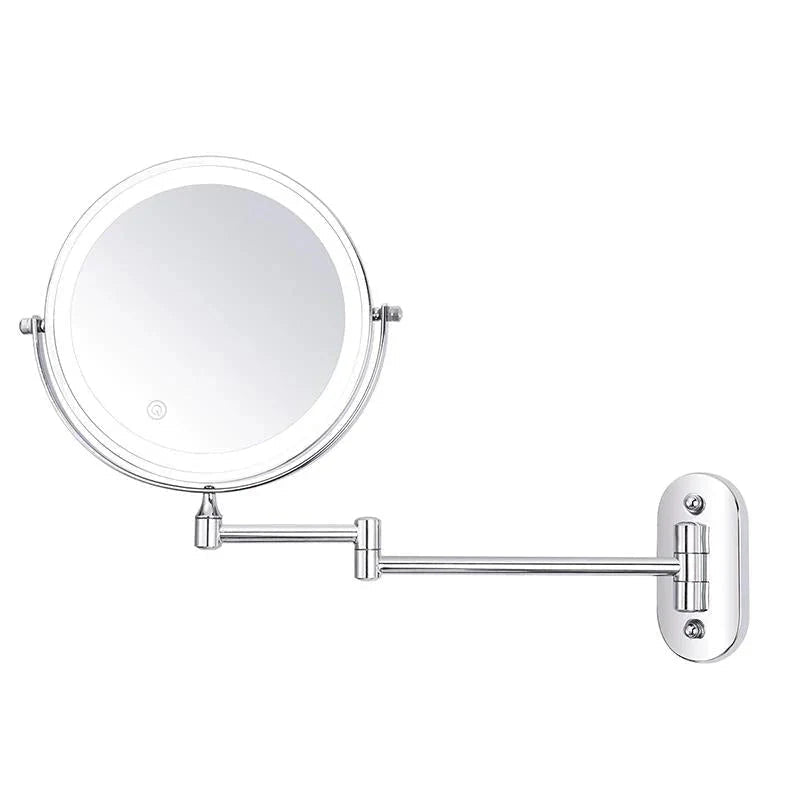 LYNN: Oplaadbare LED Wandspiegel – Vergrotend & 360° Draaibaar - Volsani