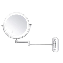 LYNN: Oplaadbare LED Wandspiegel – Vergrotend & 360° Draaibaar - Volsani