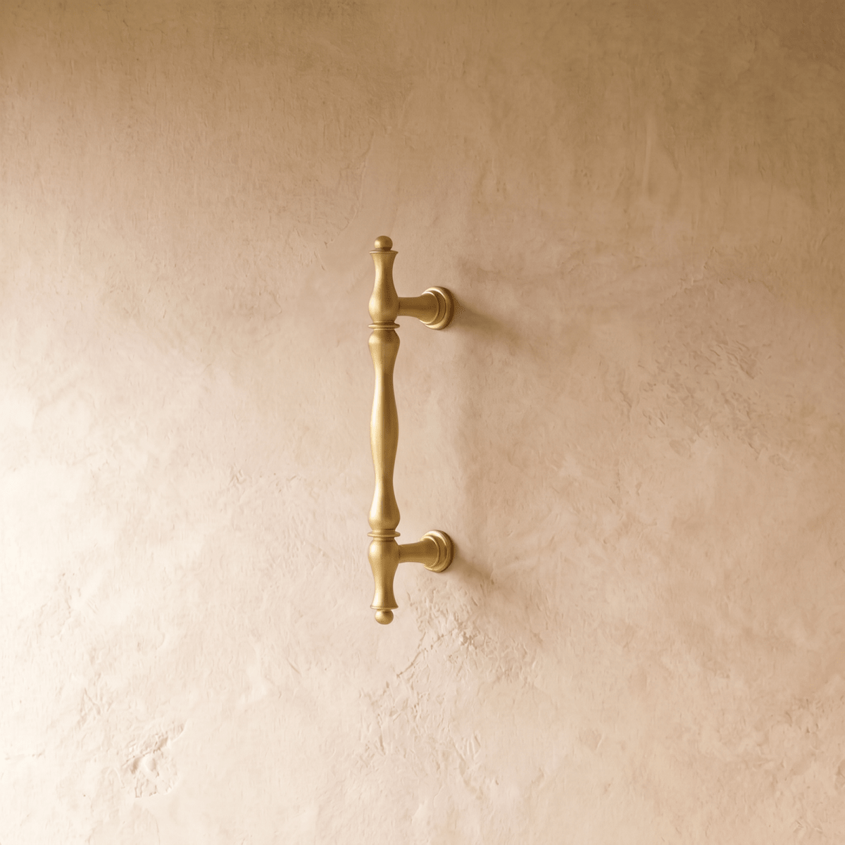 Curved Brass Cabinet Knobs & Drawer Pulls, Classic Kitchen & Wardrobe Hardware, Satin Brass & Bronze Finish, Set of 2, 1.2-7.6in