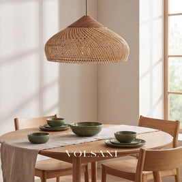 MAKO: Gevlochten Bamboe Hanglamp - Volsani