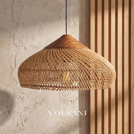 MAKO: Gevlochten Bamboe Hanglamp - Volsani
