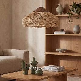 MAKO: Gevlochten Bamboe Hanglamp - Volsani