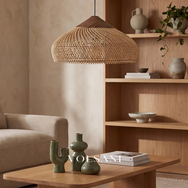MAKO: Gevlochten Bamboe Hanglamp - Volsani