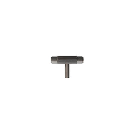 Knurled Brass Cabinet Knobs & Drawer Pulls, Modern Kitchen & Bathroom Hardware, Polished Finish, Set of 2 in 4 Colors, 2.1-8.8in