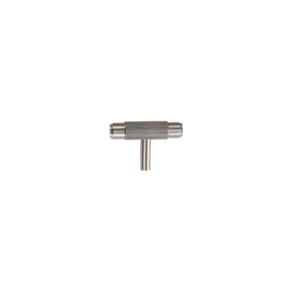 Knurled Brass Cabinet Knobs & Drawer Pulls, Modern Kitchen & Bathroom Hardware, Polished Finish, Set of 2 in 4 Colors, 2.1-8.8in