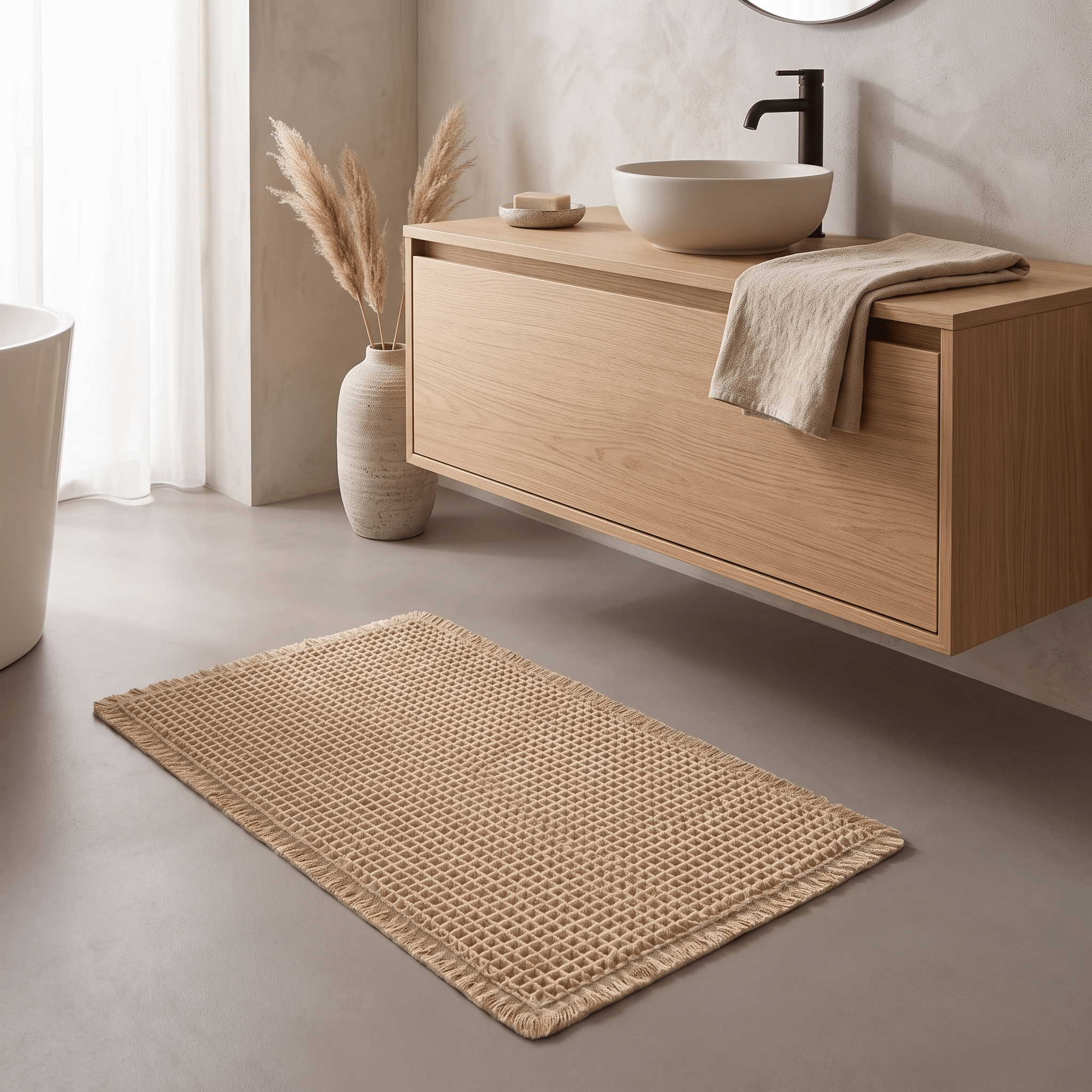MAUD: Wafel Badmat – Superabsorberend & Antislip - Volsani