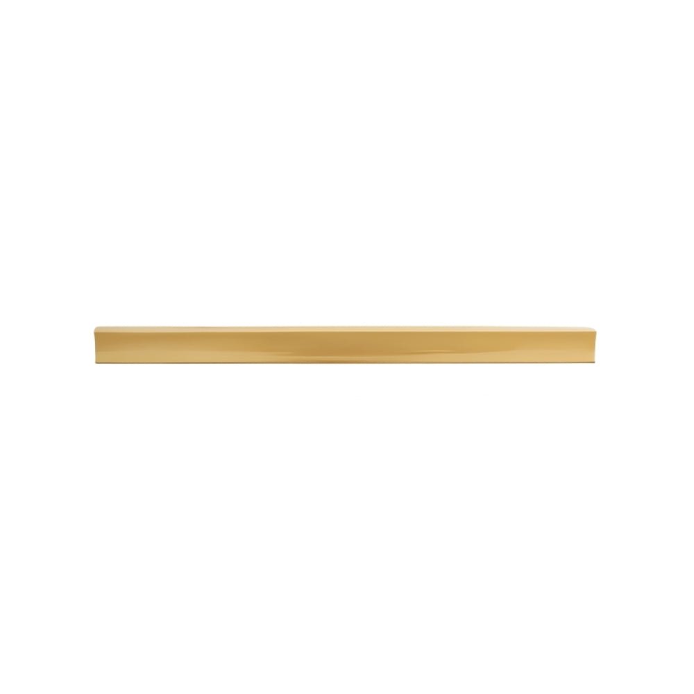 Brushed Brass Drawer Pull Bars, Minimalist Kitchen & Wardrobe Hardware, Geometric Bar Profile, Set of 2, 1.2-12.5in Hole Spacing