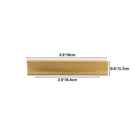 Brushed Brass Drawer Pull Bars, Minimalist Kitchen & Wardrobe Hardware, Geometric Bar Profile, Set of 2, 1.2-12.5in Hole Spacing