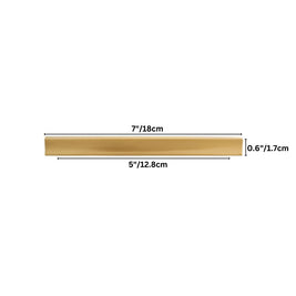 Brushed Brass Drawer Pull Bars, Minimalist Kitchen & Wardrobe Hardware, Geometric Bar Profile, Set of 2, 1.2-12.5in Hole Spacing