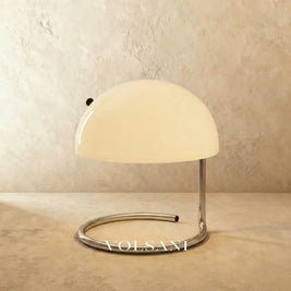 Mid Century Modern Table Lamp Retro Glass & Chrome Bedside & Desk Lamp Warm White LED Yellow White Red 11in - Lighting
