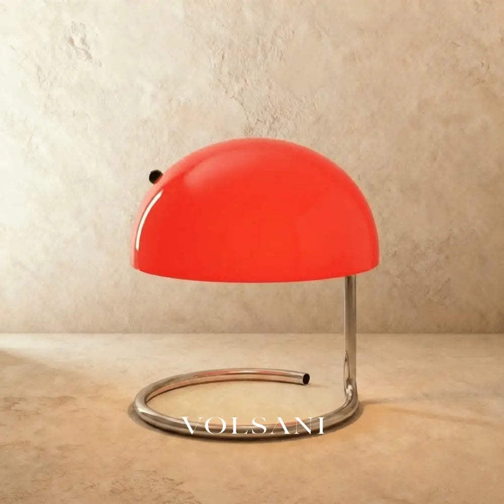 Mid Century Modern Table Lamp Retro Glass & Chrome Bedside & Desk Lamp Warm White LED Yellow White Red 11in - Lighting