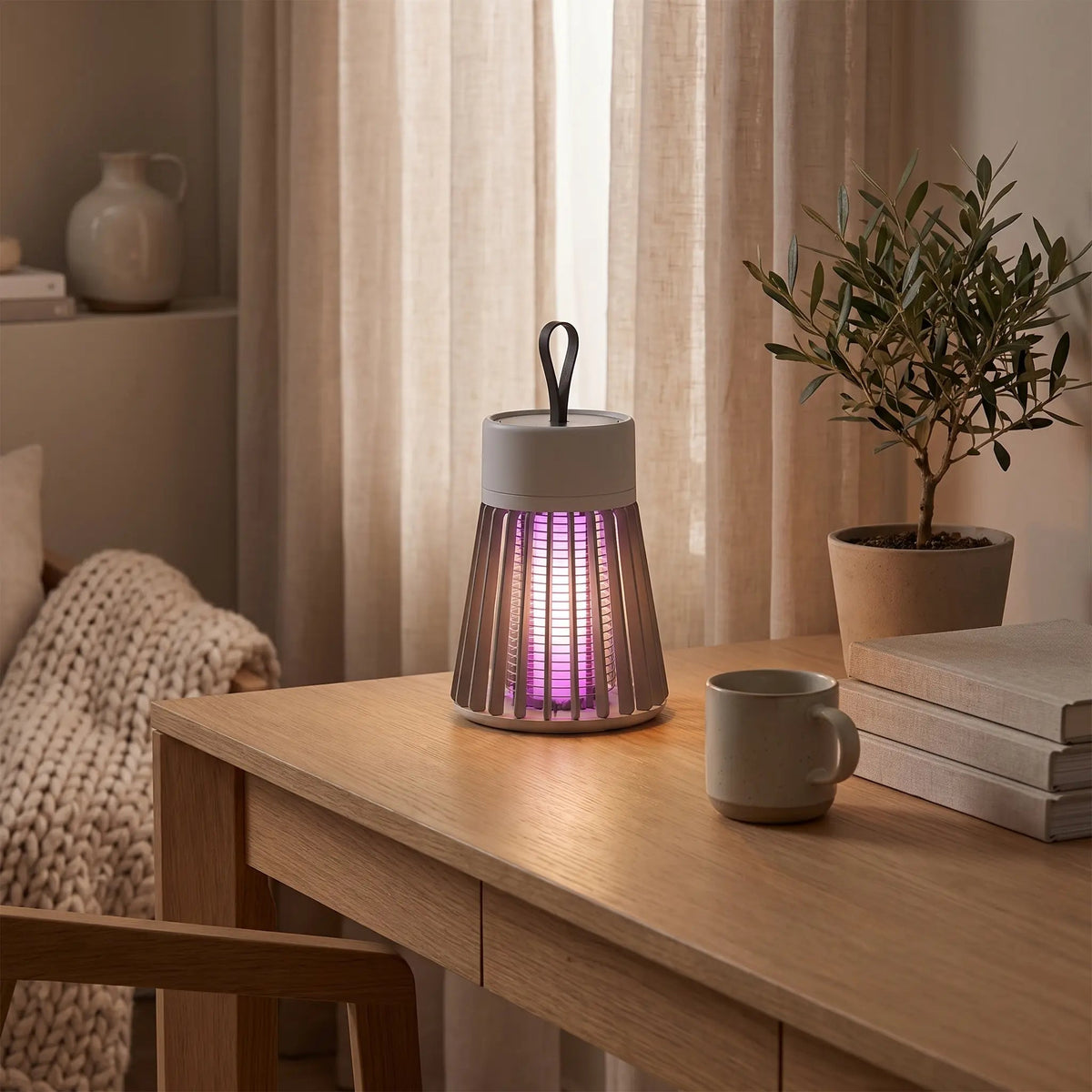 MIKKEL: Oplaadbare Muggenlamp (UV Insectenverdelger) - Volsani