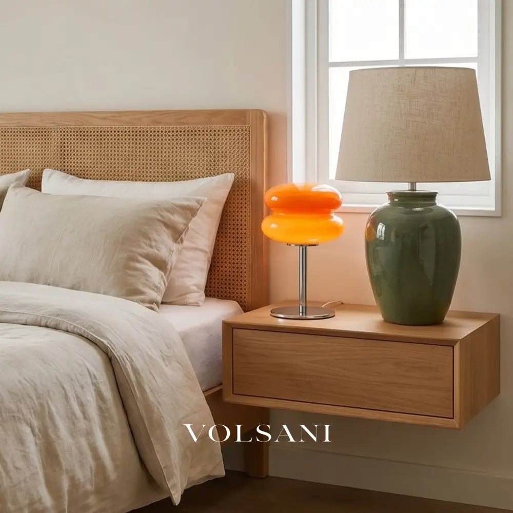 MIO: Macaron Glazen Tafellamp - Volsani