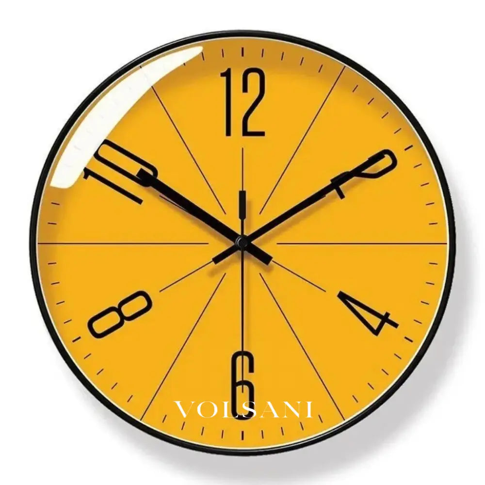 Modern Wall Clock with Abstract Dial Scandinavian Living Room & Bedroom Clock Non Ticking Sweep Movement 3 Sizes