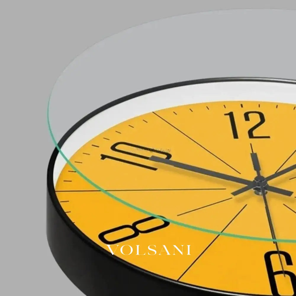 Modern Wall Clock with Abstract Dial Scandinavian Living Room & Bedroom Clock Non Ticking Sweep Movement 3 Sizes