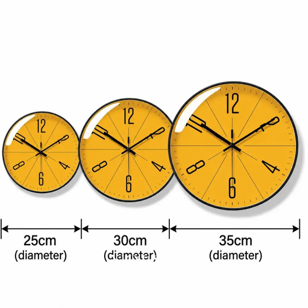 Modern Wall Clock with Abstract Dial Scandinavian Living Room & Bedroom Clock Non Ticking Sweep Movement 3 Sizes
