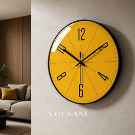 Modern Wall Clock with Abstract Dial Scandinavian Living Room & Bedroom Clock Non Ticking Sweep Movement 3 Sizes