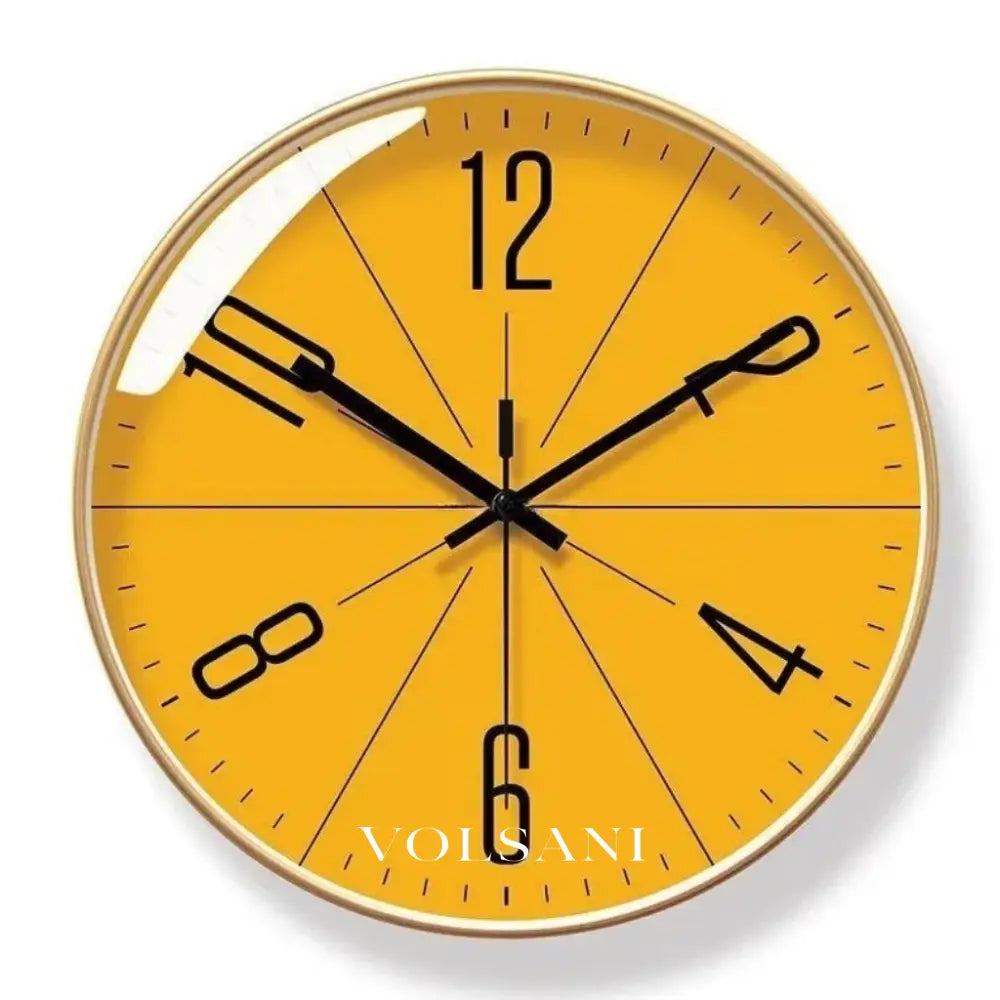Modern Wall Clock with Abstract Dial Scandinavian Living Room & Bedroom Clock Non Ticking Sweep Movement 3 Sizes