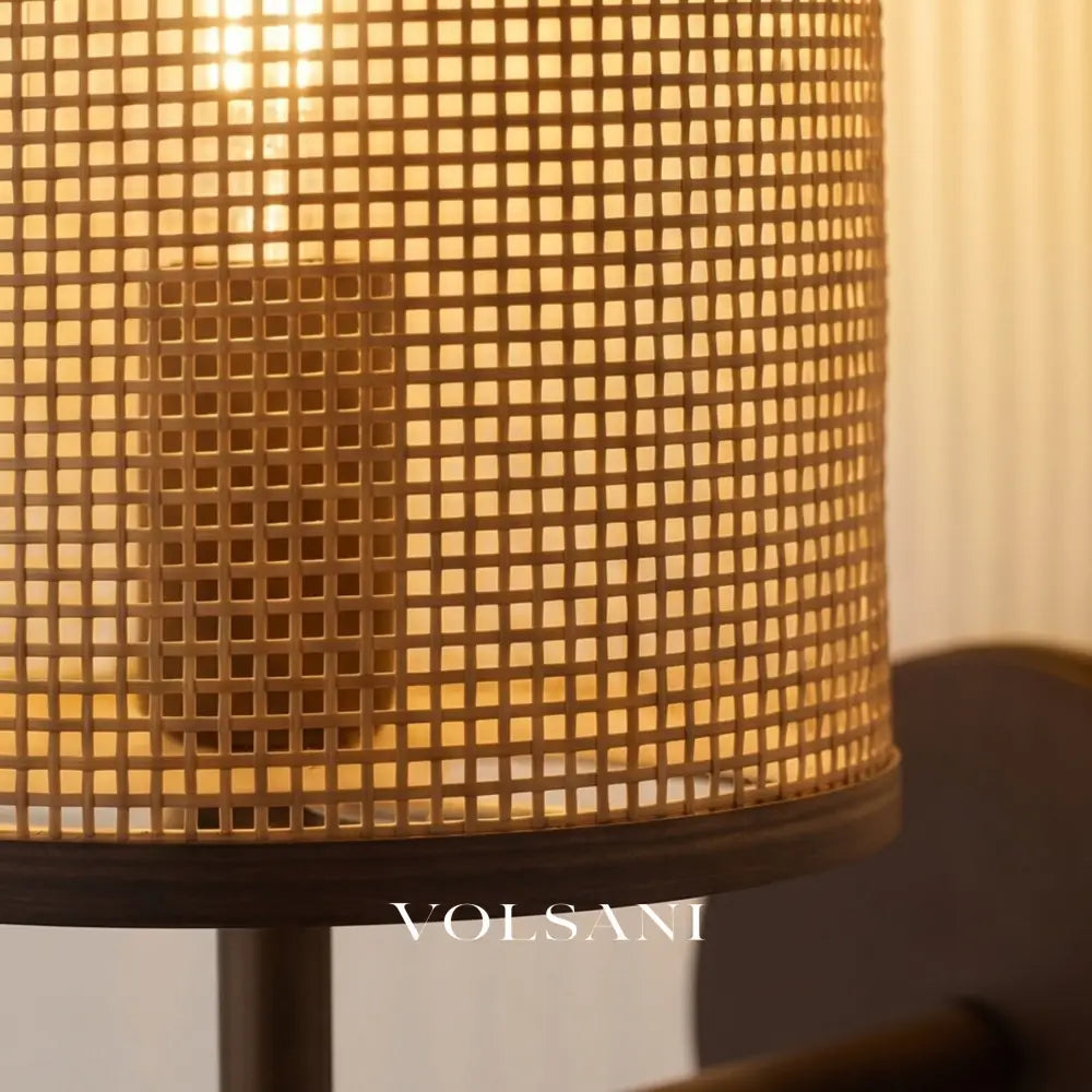 NAGI: Rotan Wandlamp in Wabi-Sabi Stijl - Volsani