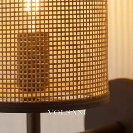 NAGI: Rotan Wandlamp in Wabi-Sabi Stijl - Volsani