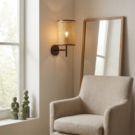 NAGI: Rotan Wandlamp in Wabi-Sabi Stijl