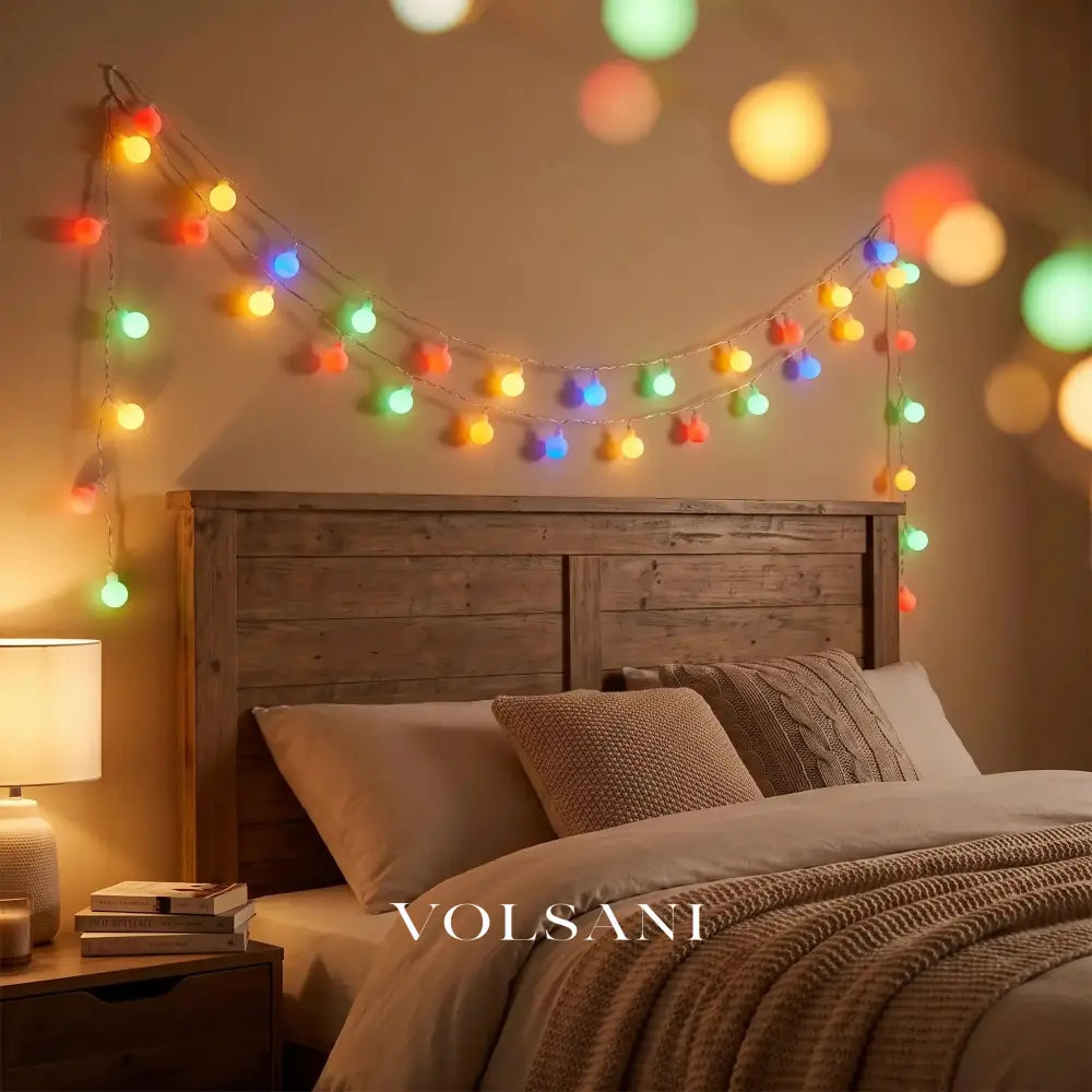 NOA: Lichtsnoer met Bollen (USB/Batterij) - Volsani