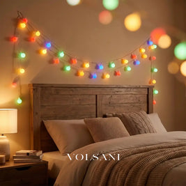 NOA: Lichtsnoer met Bollen (USB/Batterij) - Volsani