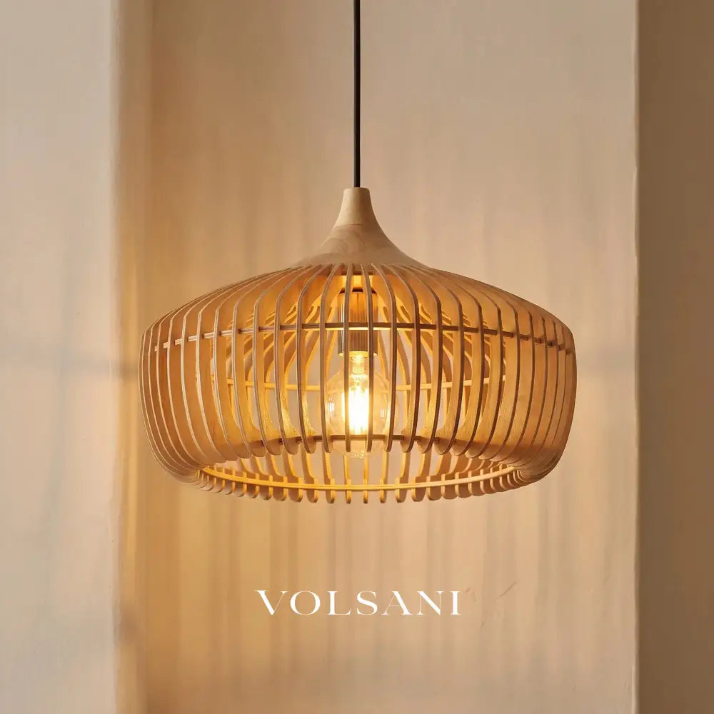 NORI: Houten Hanglamp (Japandi) - Volsani