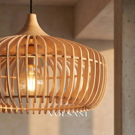 NORI: Houten Hanglamp (Japandi) - Volsani