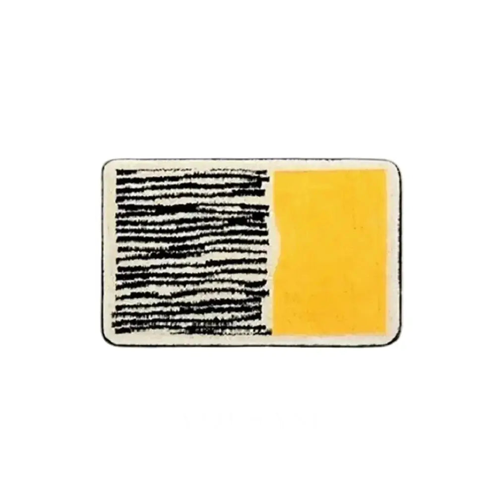 NYNKE: Abstracte Badmat – Antislip & Machinewasbaar (Scandinavisch) - Volsani